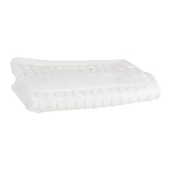Juna Check Vaskeklud B 30 x L 30 cm - Økologisk bomuld - Hvid