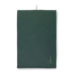 Juna Christmas Fable Viskestykke B 50 x L 70 cm - Bomuld/polyester - Grøn