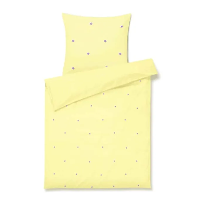 Juna Daisy Baby Sengetøj B 70 x L 100 cm - Økologisk bomuld - Gul