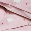 Juna Daisy Sengetøj B 200 x L 220 cm - Økologisk bomuld - Pink/rød