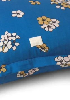 Juna Grand Pleasantly Hovedpudebetræk B 60 x L 63 cm - Økologisk bomuld - Blå