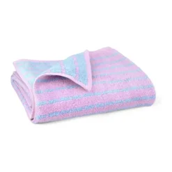 Juna Nuance Håndklæde B 70 x L 140 cm - Bambusbomuld - Blå/rosa