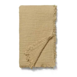 Juna Reloved Sengetæppe B 190 x L 240 cm - Økologisk bomuld - Sand