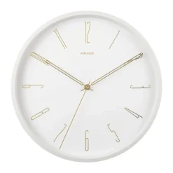 Karlsson Belle Numbers Vægur Ø 35 cm - Metal - Hvid