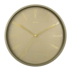 Karlsson Belle Numbers Vægur Ø 35 cm - Metal - Mosgrøn