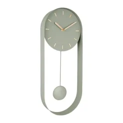 Karlsson Charm Pendulum Vægur H 50 cm - Metal - Grøn
