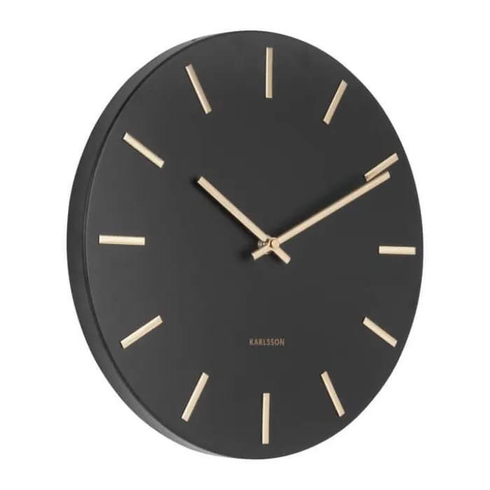 Karlsson Charm Vægur Ø 30 cm - Stål - Sort