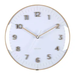 Karlsson Esencia Dome Vægur Ø 30 cm - PVC - Hvid