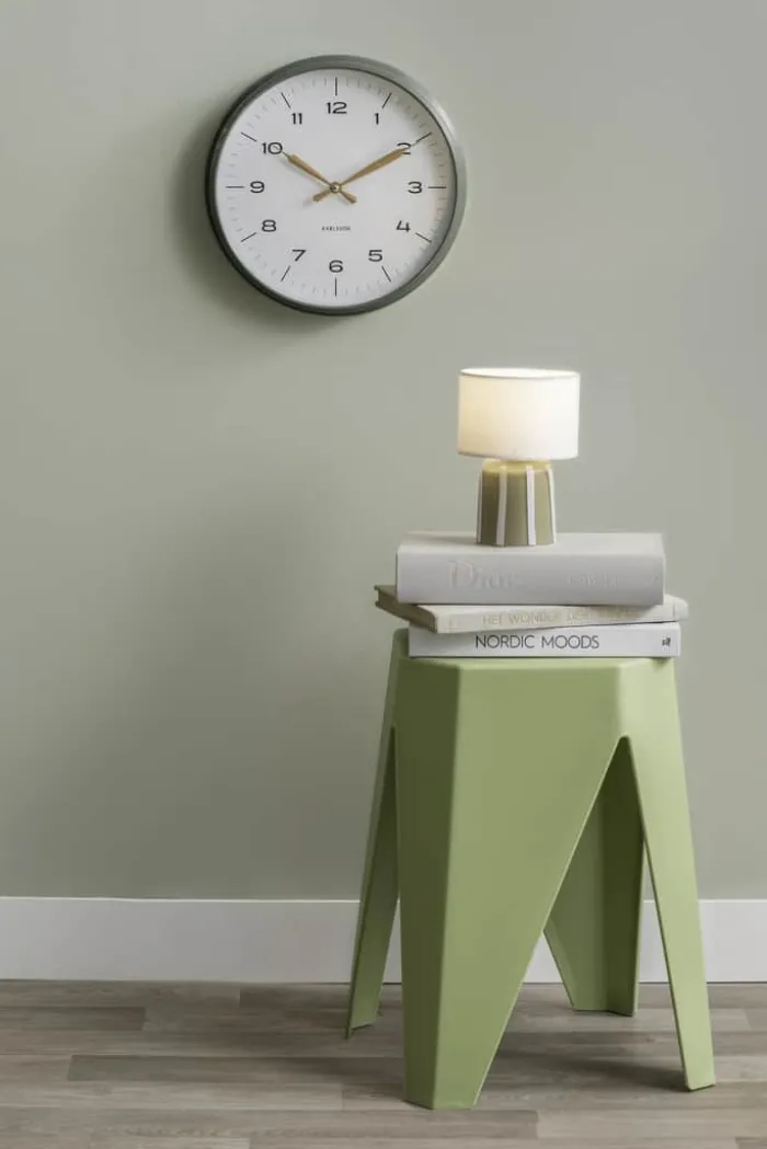 Karlsson Modern Factory Vægur Ø 30 cm - Polypropylene - Grøn