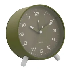Karlsson Orgullo Vækkeur Ø 11 cm - Metal - Grøn