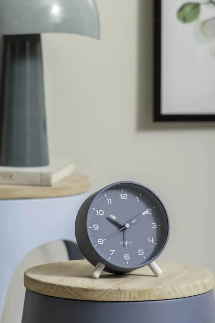 Karlsson Orgullo Vækkeur Ø 11 cm - Metal - Blå