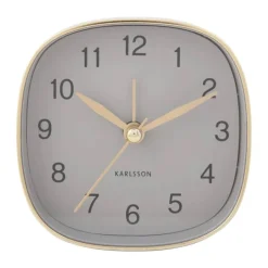 Karlsson Travel Vækkeur H 8,5 x B 8,5 cm - Polystyren - Mouse grey