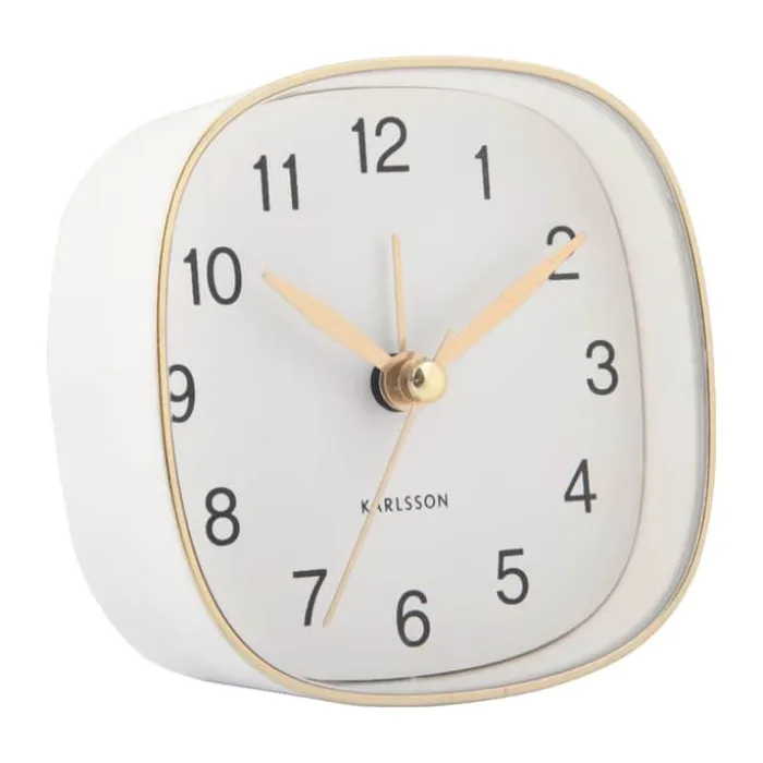 Karlsson Travel Vækkeur H 8,5 x B 8,5 cm - Polystyren - White