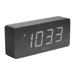 Karlsson Tube Vækkeur H 9 x B 21 x L 4,5 cm - Træ - Sort