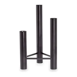 Kay Bojesen ApS VISTA Vase og lysestage H 24 cm - Stål - Sort