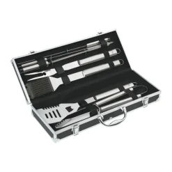 Küchenprofi Barbecue Phoenix Sæt - 8 dele H 18 x B 17 x L 45 cm - Rustfrit stål/aluminium - Sort