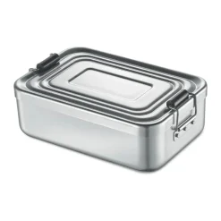 Küchenprofi Madkasse H 7 x B 15 x L 23 cm - Aluminium/silikone - Sølvfarvet