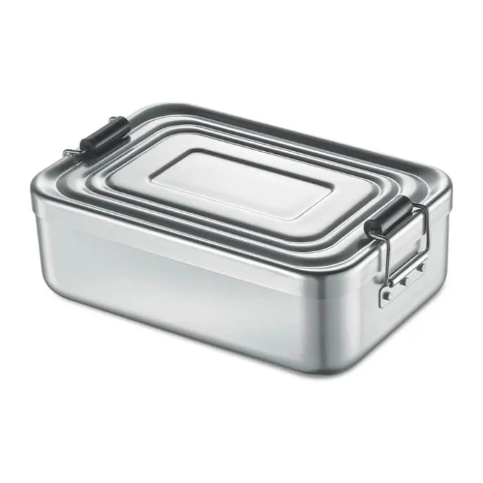 Küchenprofi Madkasse H 7 x B 15 x L 23 cm - Aluminium/silikone - Sølvfarvet
