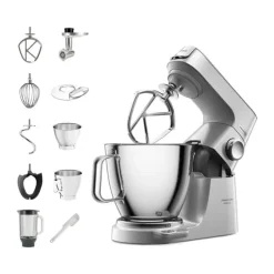 Kenwood Chef Køkkenmaskine KVL85.224 5/7 liter - 1200 Watt - Inkl. tilbehør - Sølvfarvet