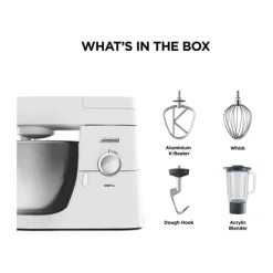 Kenwood Chef XL Køkkenmaskine 6,7 liter - 1200 Watt - Inkl. tilbehør - Hvid