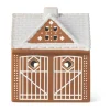 Kähler Gingerbread Lyshus Julestald H 11,5 cm - Stentøj - Brun