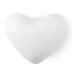 Kähler Hammershøi Bonbonniere - Hjerte B 13,5 cm - Porcelæn - Hvid