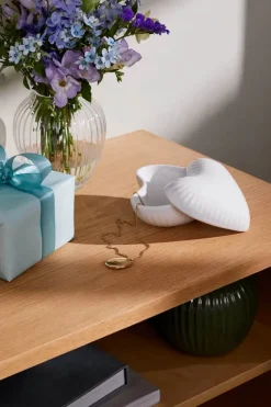 Kähler Hammershøi Bonbonniere - Hjerte B 13,5 cm - Porcelæn - Hvid