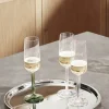Kähler Hammershøi Champagneglas- 2 stk. 24 cl - Glas - Klar