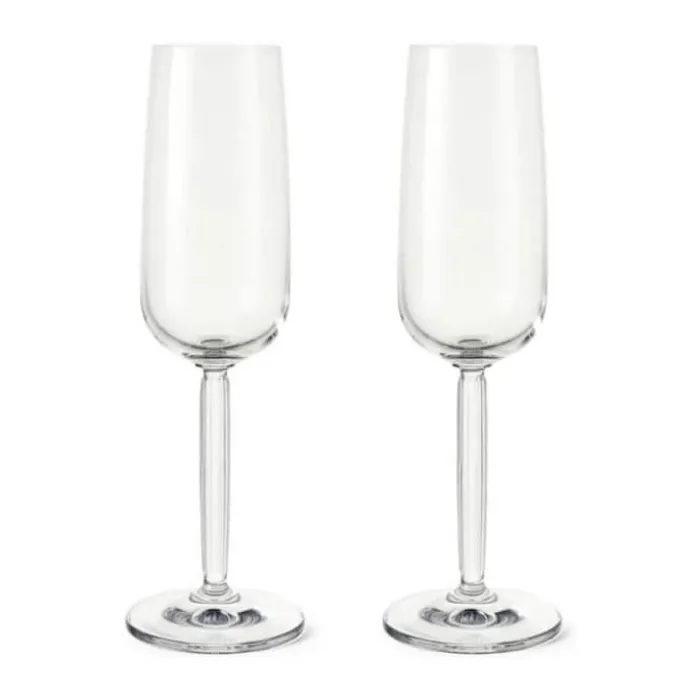 Kähler Hammershøi Champagneglas- 2 stk. 24 cl - Glas - Klar