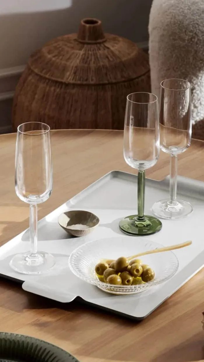 Kähler Hammershøi Champagneglas- 2 stk. 24 cl - Glas - Klar
