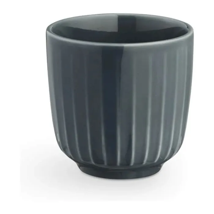 Kähler Hammershøi Espressokop 10 cl - Porcelæn - Antracitgrå