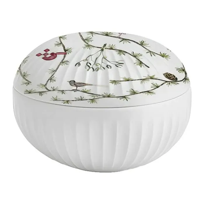 Kähler Hammershøi Jul Bonbonniere Ø 11,5 cm - Porcelæn - Hvid