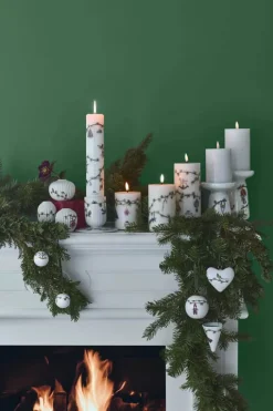 Kähler Hammershøi Jul Julekugle 2024 - 2 stk Ø 4 cm - Porcelæn - Hvid