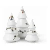 Kähler Hammershøi Jul Juletræ - 3 stk. H 10/13/16 cm - Porcelæn - Hvid