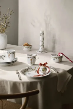 Kähler Hammershøi Jul Skål Ø 12 cm - Porcelæn - Hvid