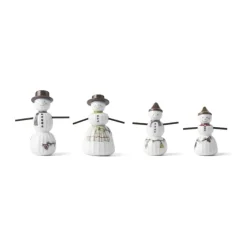 Kähler Hammershøi Jul Snemand - 4 stk. Keramik - Hvid