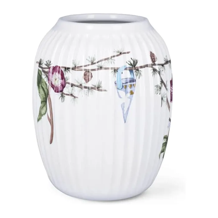 Kähler Hammershøi Jul Vase H 21 cm - Porcelæn - Hvid