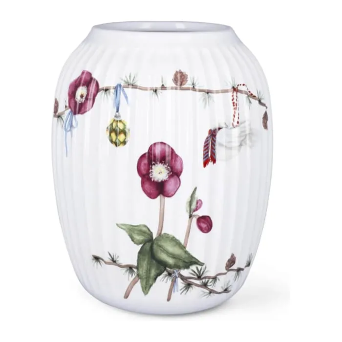Kähler Hammershøi Jul Vase H 21 cm - Porcelæn - Hvid