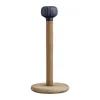 Kähler Hammershøi Køkkenrulleholder H 31,5 cm - Olieret egetræ/porcelæn - Indigo