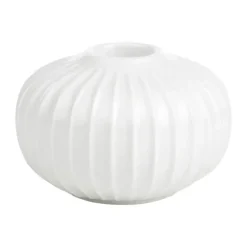 Kähler Hammershøi Lysestage H 5,5 cm -Porcelæn - Hvid
