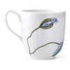 Kähler Hammershøi Poppy Krus 33 cl - Porcelæn - Hvid/blå