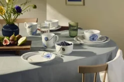 Kähler Hammershøi Poppy Krus 33 cl - Porcelæn - Hvid/blå