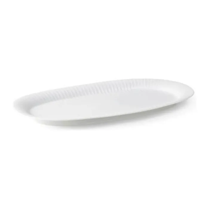 Kähler Hammershøi Serveringsfad B 22, 5 x L 40 cm - Keramik - Hvid