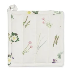 Kähler Hammershøi Sommer Grydelap B 22 x L 22 cm - Genanvendt bomuld/polyester - Kystblomst