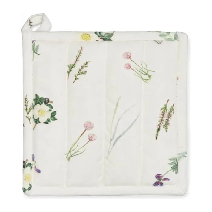 Kähler Hammershøi Sommer Grydelap B 22 x L 22 cm - Genanvendt bomuld/polyester - Kystblomst
