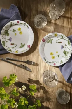 Kähler Hammershøi Sommer Tallerken Ø 22 cm - Keramik - Engblomster