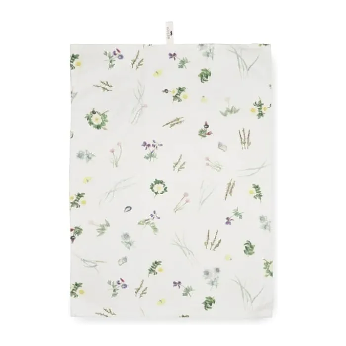 Kähler Hammershøi Sommer Viskestykke B 50 x L 70 cm - Genanvendt bomuld/polyester - Kystblomst