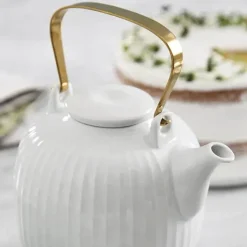 Kähler Hammershøi Tekande 1,2 liter - Porcelæn - Hvid