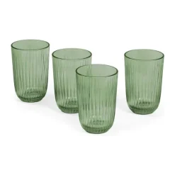 Kähler Hammershøi Vandglas - 4 stk. 37 cl - Glas - Grøn