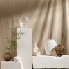 Kähler Hammershøi Vase H 18,5 cm - Mundblæst glas -Valnød
